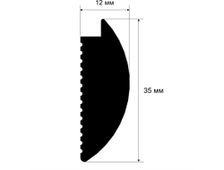 Молдинг Cosca MF006, гладкий, под покраску, экополимер, 2,8 метра