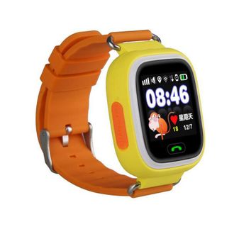 Детские часы-телефон с GPS-трекером Smart Baby Watch Q90 Оранжевые