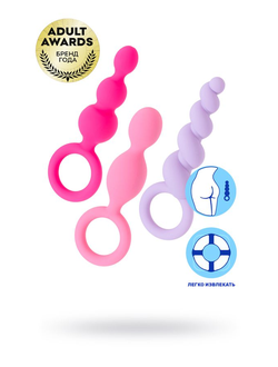 EE73-775-011 Набор анальных плагов Satisfyer, силикон, ассорти, 13,5 см.