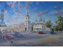 Картина Храм Троицы в Листах Круглова Светлана