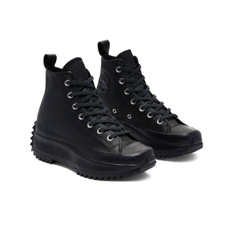 Converse Run Star Hike High Top Total Black кожаные черные высокие