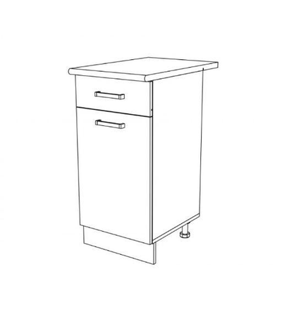 Стол рабочий Н400-1Я Брауни (Эра)