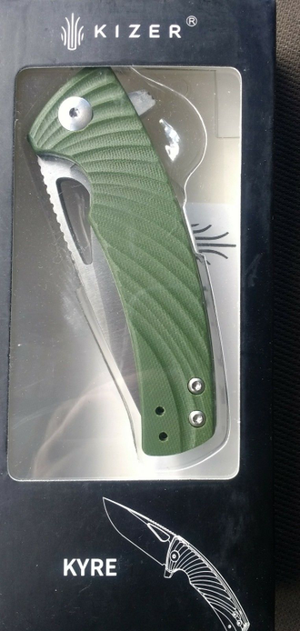 Нож Kizer Kyre Liner Lock Green