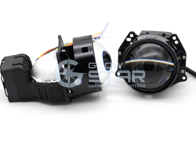 Билед модули Aozoom K3 Dragon Knight New DK200 (III поколение) 3.0 дюйма, 2 чипа, 5500K, 12V, 50W/60W, крепление 3R (комплект, 2шт)