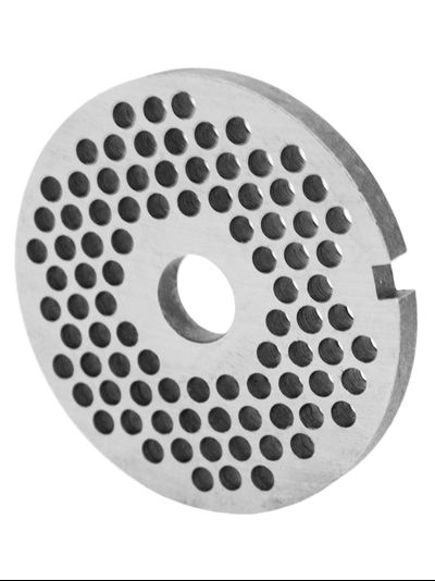 Решетка №2 средняя 5 мм для мясорубки МИМ 300, МИМ 300М, МИМ 350 без бурта