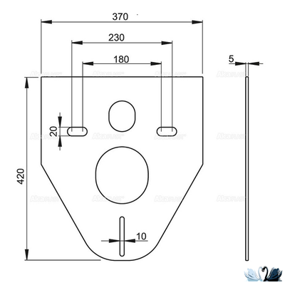 Инсталляция Alcadrain AM101/1120-4:1 RU M578-0001 SET 4v1 с черной клавишей смыва