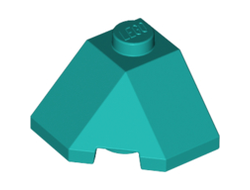 Wedge 2 x 2 Slope 45 Corner, Dark Turquoise (13548 / 6307898)