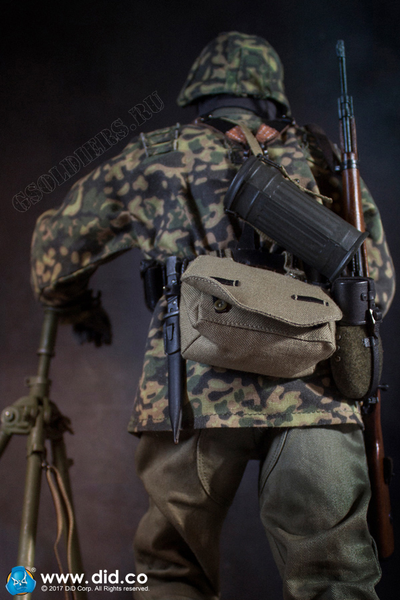 Немецкий солдат - Коллекционная фигурка 1/6 - 3rd SS-Panzer-Division MG34 Gunner Ver. C "Curtis" (D80127) - DID