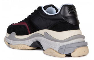 Black and burgundy balenciaga sales