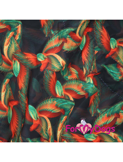 Комбинезон для крупной собаки Черно/оранжевый