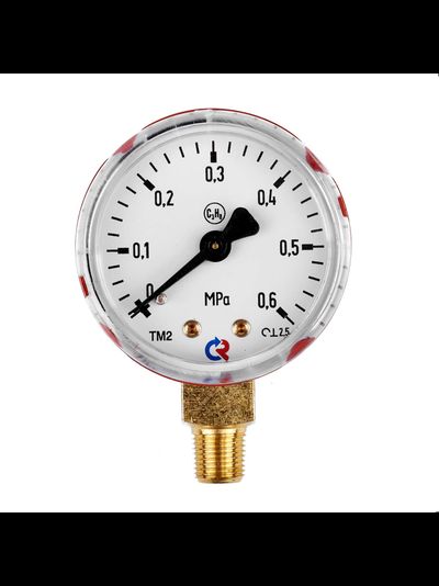 Манометр 0,6 МПа, 1/8 NPT, пропан