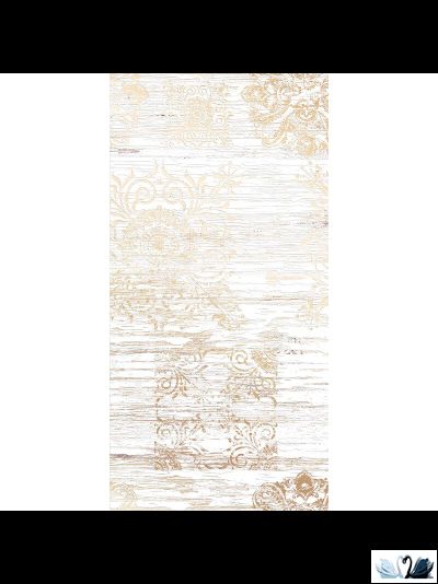 Плитка настенная Belani Папирус Декор белый 300х600 мм с золотом купить со скидкой в магазине Marysя
