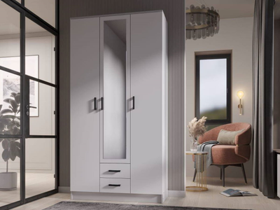 Трио шкаф Эко Белый