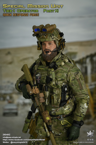 БОЕЦ СИЛ СПЕЦИАЛЬНЫХ ОПЕРАЦИЙ США - Коллекционная ФИГУРКА 1/6 scale SMU Tier 1 Operator Part XI Quick Response Force (26040C) - Easy&Simple