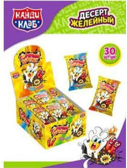 Десерт желейный со взрыв. карам. "Горячий завтрак" 24гр*30шт*12бл.