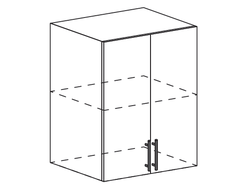 ШВ 600 Шкаф настенный 2-дверный