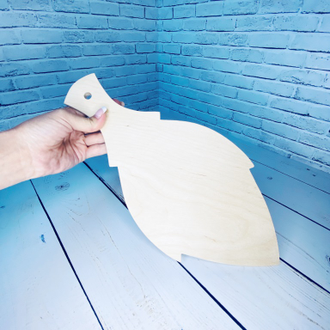 Доска деревянная разделочная без росписи Листок 360*170 мм