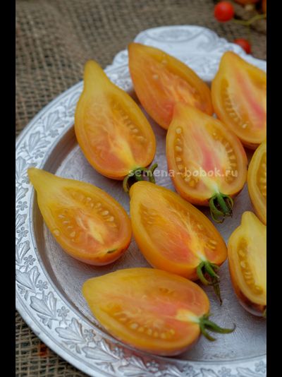 Томат Персик Каплевидный, 10 шт