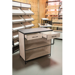 (ЮНИ0200) Прилавок рабочий "UNIVERSAL" с полкой