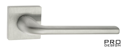 Дверная ручка на квадратном основании Fratelli Cattini "LINEA" 8-CS матовый хром