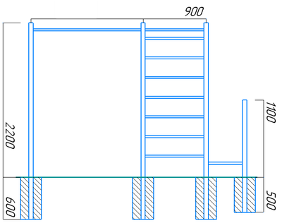 Спортивная площадка Workout W13.120