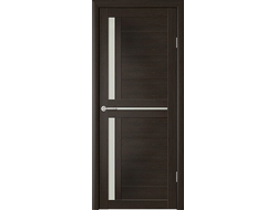 Межкомнатная дверь Кельн темный кипарис с матовым стеклом