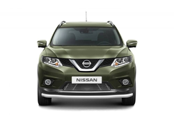 Накладка на решетку бампера (без парктроника) 10 мм (НПС) Nissan X-TRAIL с 2015
