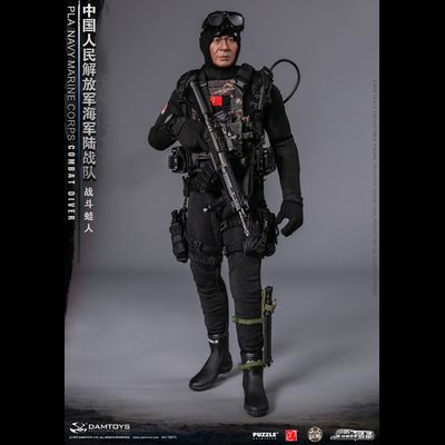 Китайский боевой пловец - КОЛЛЕКЦИОННАЯ ФИГУРКА 1/6 PLA Navy Marine Corps Combat Diver (78073) - DAMTOYS