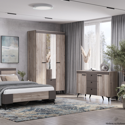 Кассандра КМ-12 комод Дуб Смоки MF-14