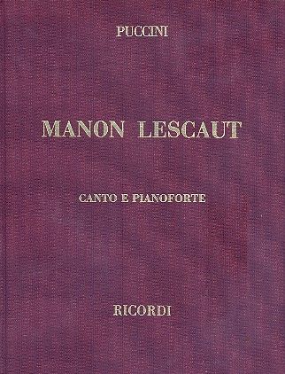 Puccini. Manon Lescaut  Klavierauszug (it/en) gebunden