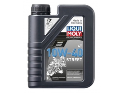 Масло моторное Liqui Moly Motorbike 4T Street 10W-40 (HC-синтетическое) - 1 Л (1521/7609)