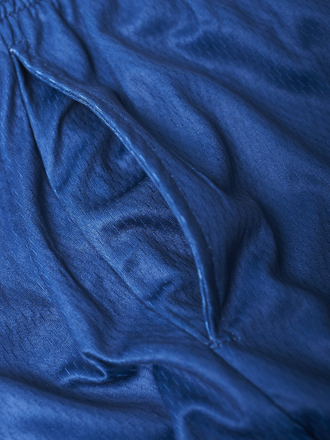 Шорты MANTO MESH SHORTS SOCIETY NAVY BLUE Синие фото кармана