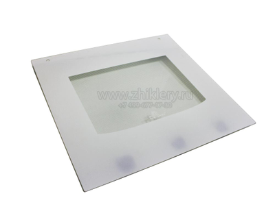 Стекло наружное для плиты Де Люкс (ВТИС 307121069002), 500х455 мм, белое