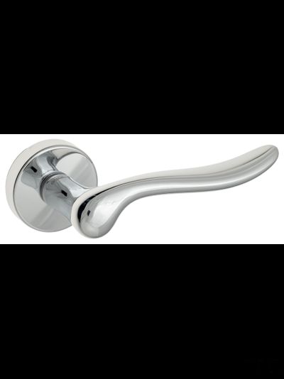 Дверная ручка на круглом основании Fratelli Cattini "MAYA" 7-CR полированный хром