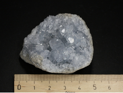 Целестин голубой, друза кристаллов, Мадагаскар (51*43*30 мм, 81 г) №36260