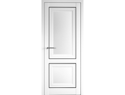 Дверь с молдингом Спарта 2М белая