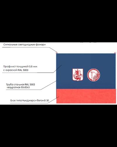 Защитные ограждения с применением блоков типа НьюДжерси