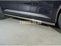 Пороги труба 60,3 мм ТСС для Exeed VX 2023-