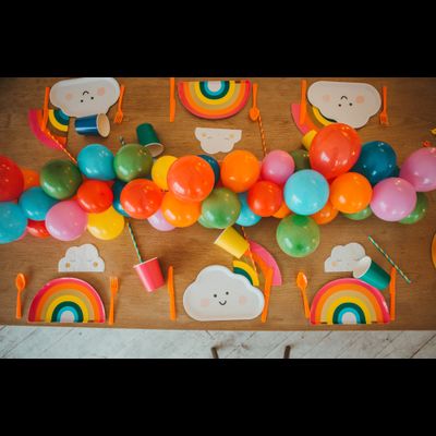 Оформление детского дня рождения в стиле "Радуга" "№ 1463