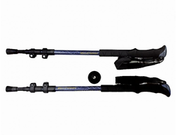 Палки для скандинавской ходьбы Tech Team Himalayas 3-х сек. Blue, 105-135 см.