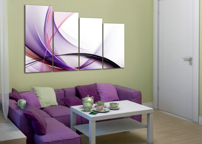 Модульная картина "Прозрачность линий"