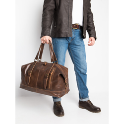 Кожаная дорожная сумка Campora Premium sienna (арт. 
4019-63)
