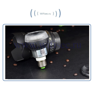 WiFi видеоняня/телекамера (в виде лампы накаливания, цоколь Е27)  с DVR , Full HD 5Mp (Pro iCam)