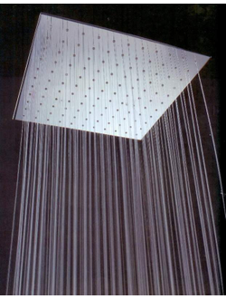 Тропическая лейка квадратная для душевой кабины 170-180мм Kvadro