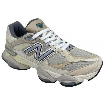 New Balance 9060 Cream Brown Grey женские
