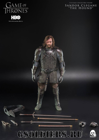 Купить коллекционную фигурку Сандора Клигана (Sandor Clegane), Игра Престолов (Game of Thrones) 1/6