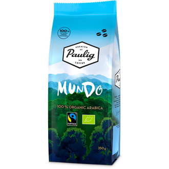 Кофе в зернах Paulig Mundo 100% органик арабика 250 г