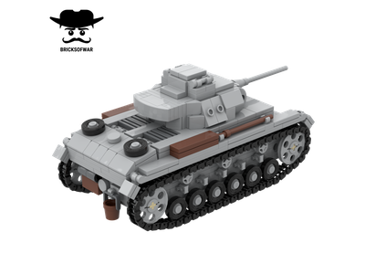 Pz.III немецкий средний танк - Лего танк