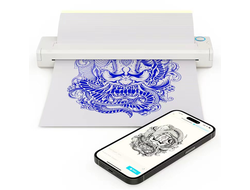 Термокопировальный беспроводной принтер NEWYES LD-0801 Wireless Tattoo Printer White