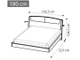 Кровать "Sinkro" 180х200 см (экокожа Nabuk 12)